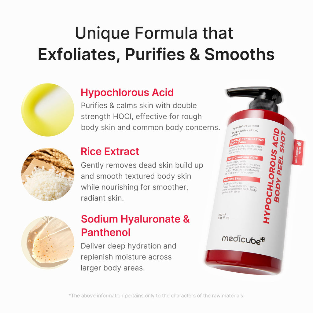 Medicube Hypochlorous Acid Rice Body Peel Shot 80 ml
