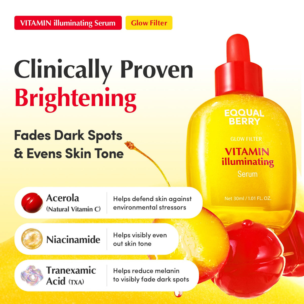 Eqqualberry Vitamin Illuminating Serum 30 ml