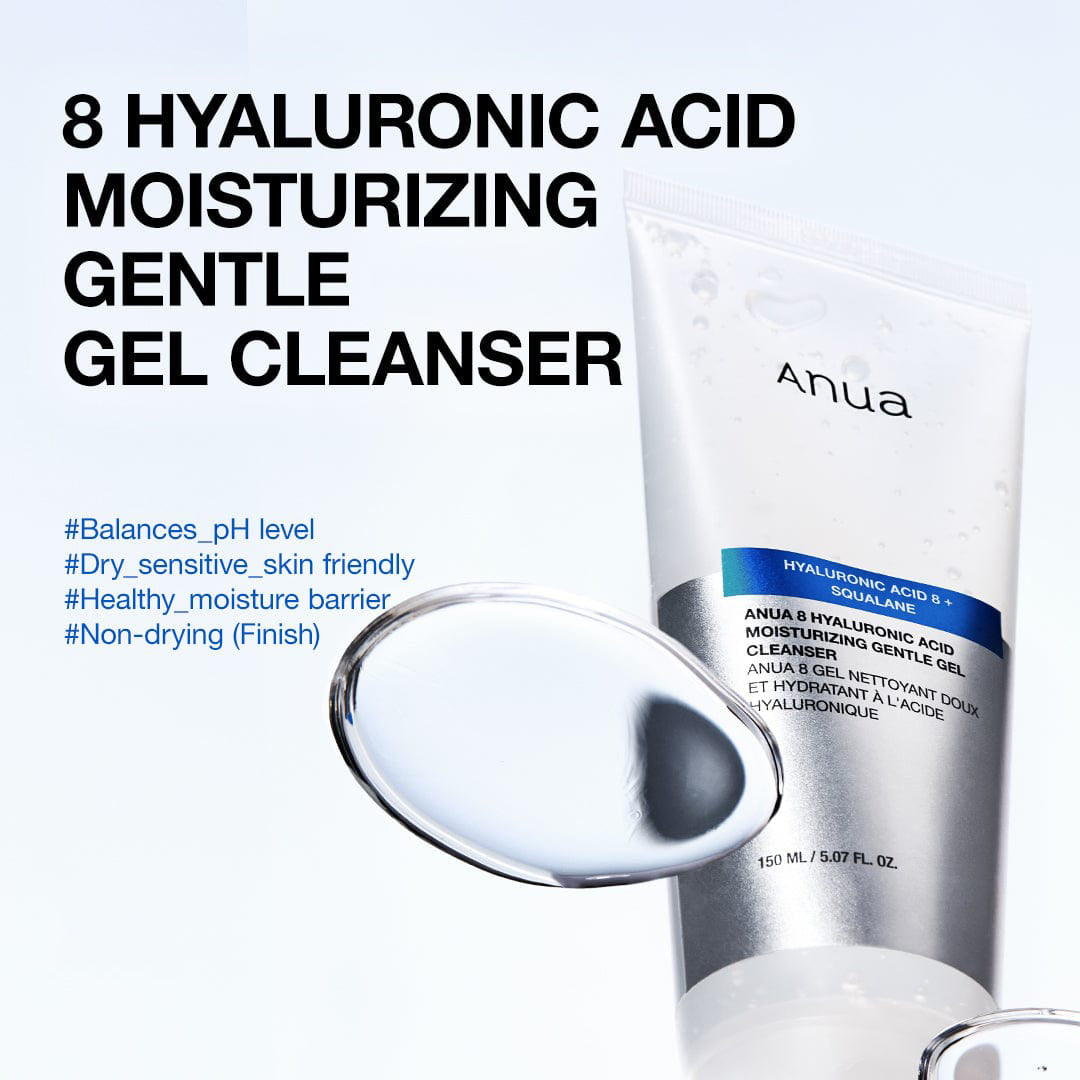 Anua 8 Hyaluronic Acid Moisturizing Gentle Gel Cleanser